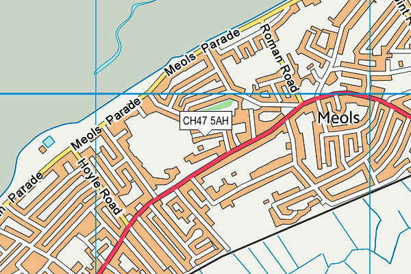 CH47 5AH map - OS VectorMap District (Ordnance Survey)