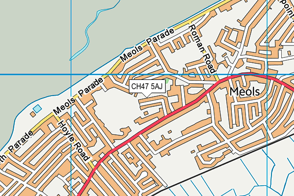 CH47 5AJ map - OS VectorMap District (Ordnance Survey)