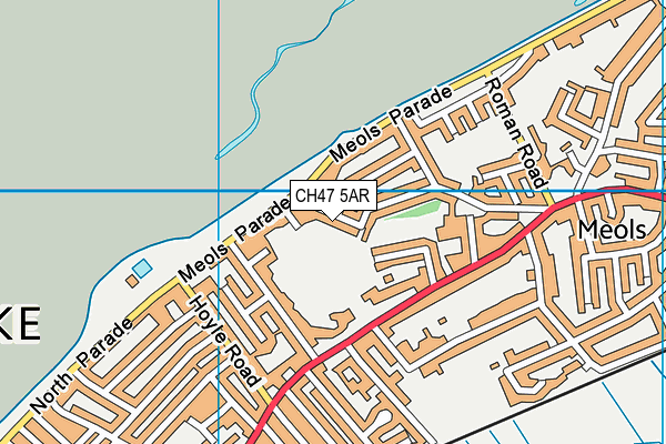 CH47 5AR map - OS VectorMap District (Ordnance Survey)