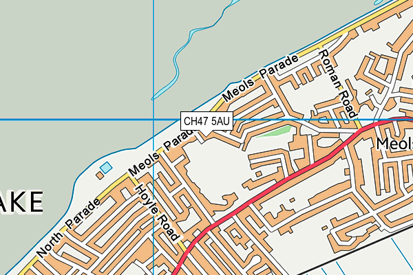 CH47 5AU map - OS VectorMap District (Ordnance Survey)