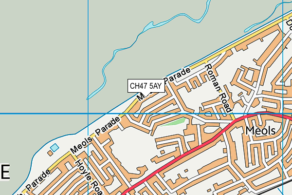 CH47 5AY map - OS VectorMap District (Ordnance Survey)