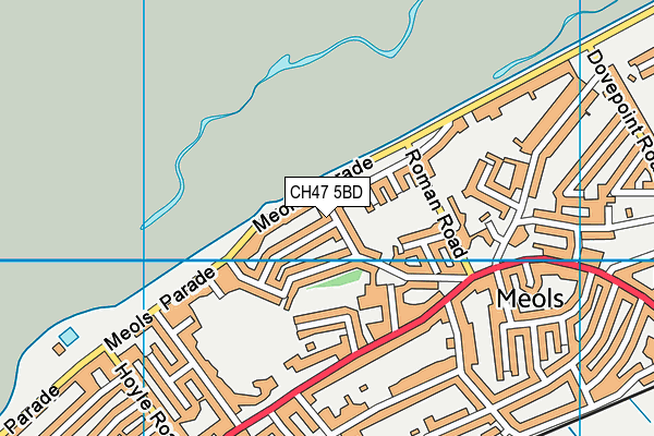 CH47 5BD map - OS VectorMap District (Ordnance Survey)