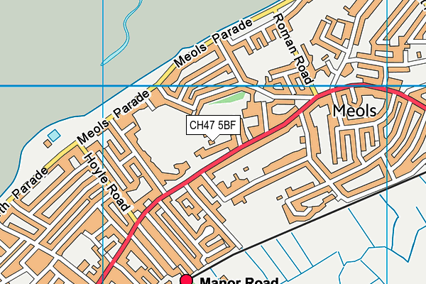 CH47 5BF map - OS VectorMap District (Ordnance Survey)