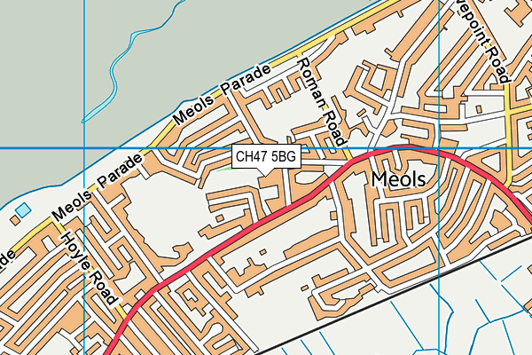CH47 5BG map - OS VectorMap District (Ordnance Survey)