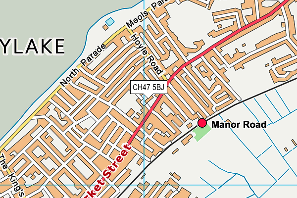 CH47 5BJ map - OS VectorMap District (Ordnance Survey)