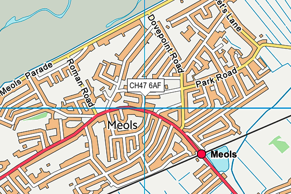 CH47 6AF map - OS VectorMap District (Ordnance Survey)