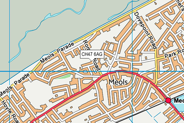 CH47 6AG map - OS VectorMap District (Ordnance Survey)