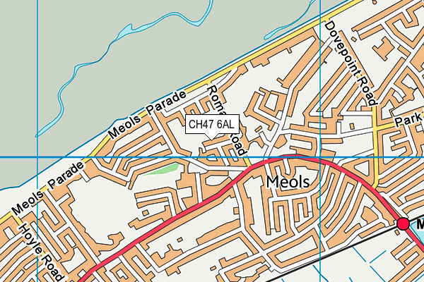 CH47 6AL map - OS VectorMap District (Ordnance Survey)