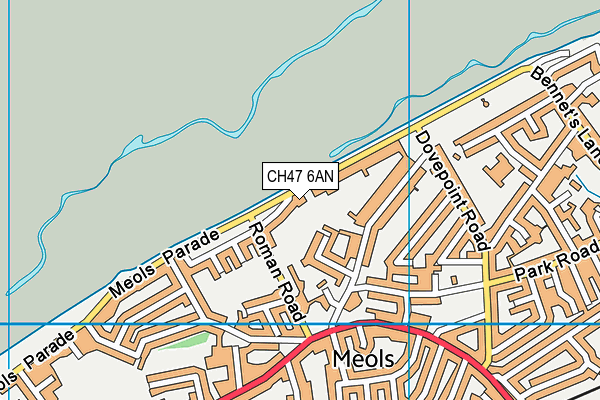 CH47 6AN map - OS VectorMap District (Ordnance Survey)