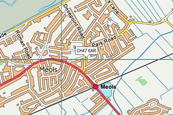 CH47 6AR map - OS VectorMap District (Ordnance Survey)