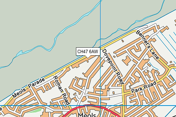 CH47 6AW map - OS VectorMap District (Ordnance Survey)