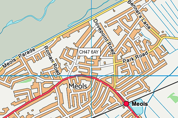 CH47 6AY map - OS VectorMap District (Ordnance Survey)