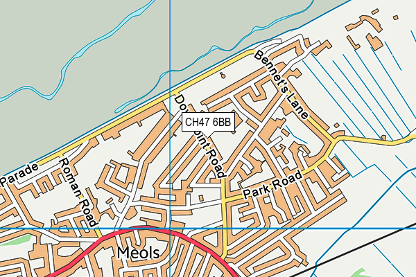 CH47 6BB map - OS VectorMap District (Ordnance Survey)