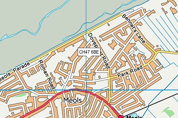 CH47 6BE map - OS VectorMap District (Ordnance Survey)