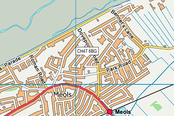 CH47 6BG map - OS VectorMap District (Ordnance Survey)