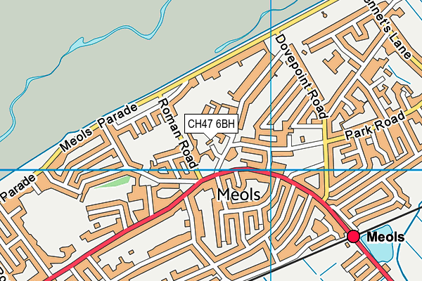 CH47 6BH map - OS VectorMap District (Ordnance Survey)