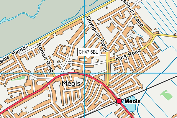 CH47 6BL map - OS VectorMap District (Ordnance Survey)