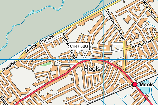 CH47 6BQ map - OS VectorMap District (Ordnance Survey)