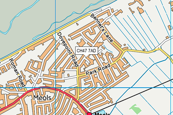 CH47 7AD map - OS VectorMap District (Ordnance Survey)