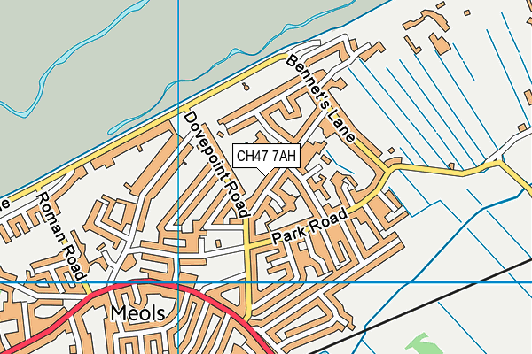 CH47 7AH map - OS VectorMap District (Ordnance Survey)