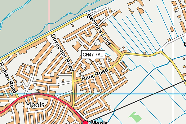 CH47 7AL map - OS VectorMap District (Ordnance Survey)