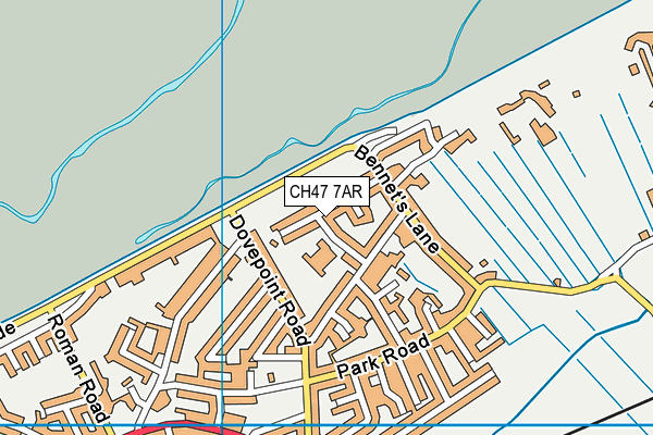 CH47 7AR map - OS VectorMap District (Ordnance Survey)