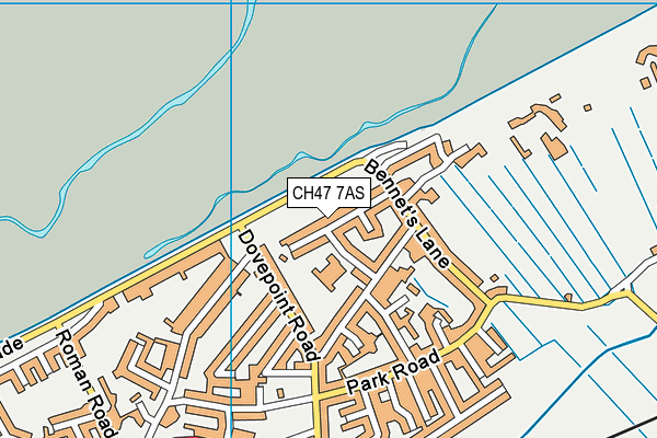 CH47 7AS map - OS VectorMap District (Ordnance Survey)