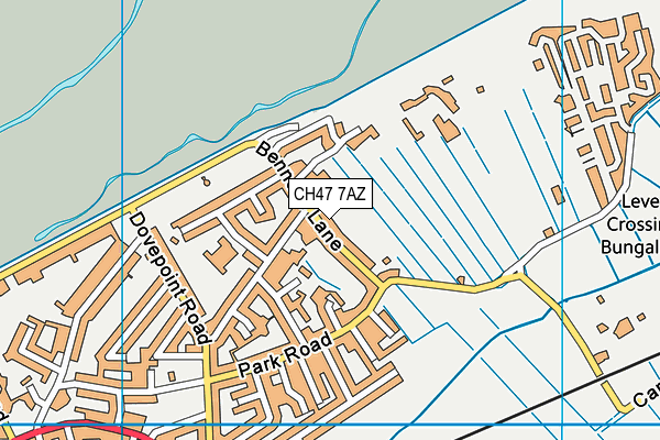 CH47 7AZ map - OS VectorMap District (Ordnance Survey)