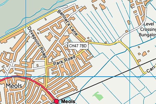 CH47 7BD map - OS VectorMap District (Ordnance Survey)