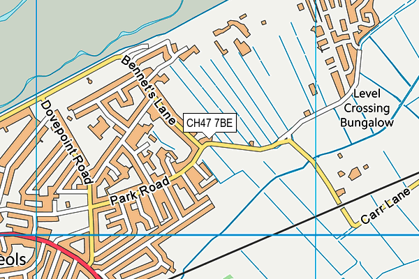 CH47 7BE map - OS VectorMap District (Ordnance Survey)