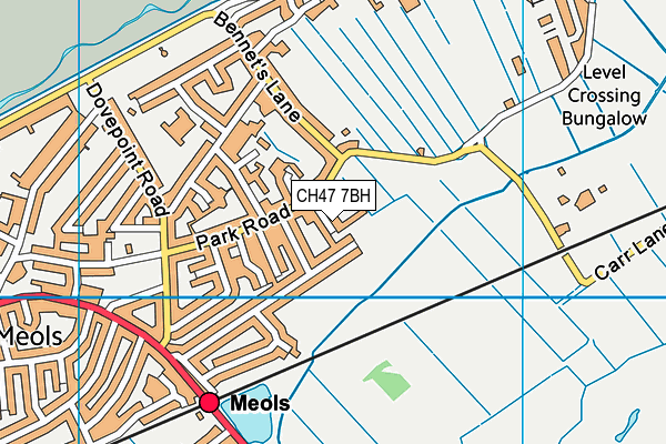 CH47 7BH map - OS VectorMap District (Ordnance Survey)