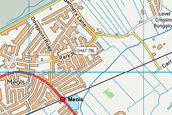 CH47 7BL map - OS VectorMap District (Ordnance Survey)