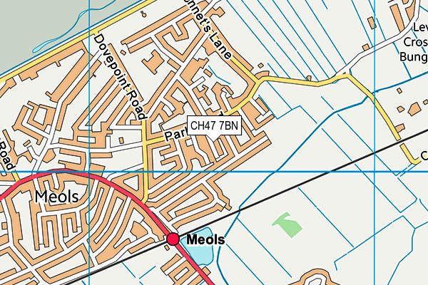 CH47 7BN map - OS VectorMap District (Ordnance Survey)