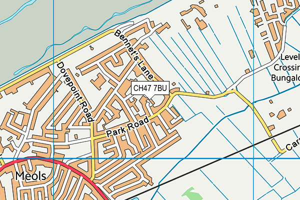 CH47 7BU map - OS VectorMap District (Ordnance Survey)
