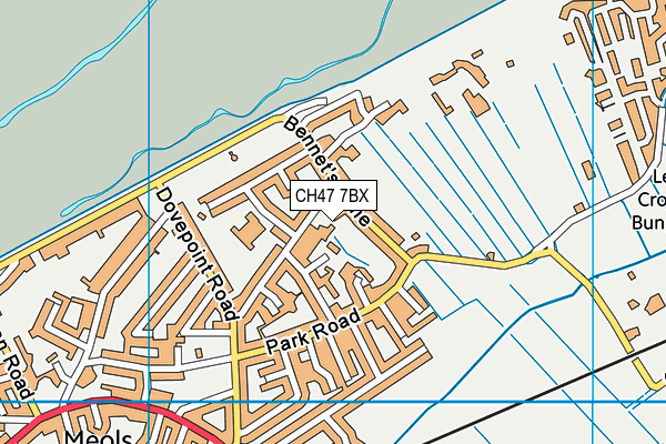 CH47 7BX map - OS VectorMap District (Ordnance Survey)