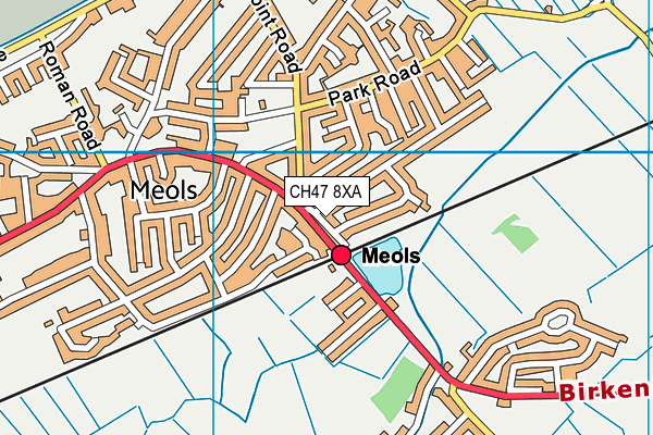 CH47 8XA map - OS VectorMap District (Ordnance Survey)