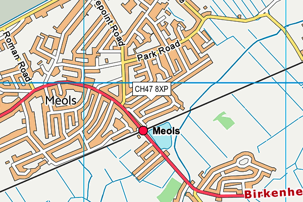 CH47 8XP map - OS VectorMap District (Ordnance Survey)