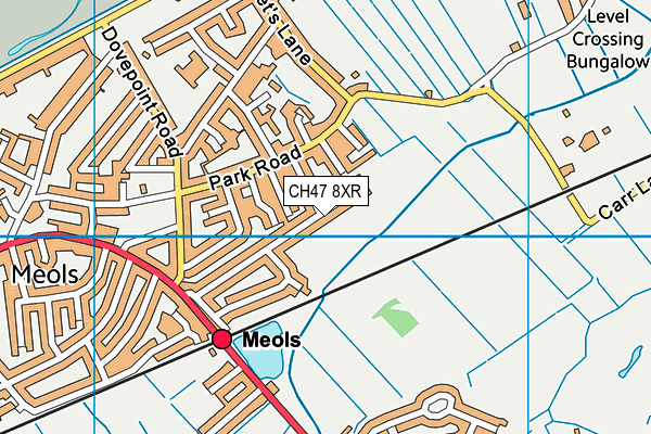 CH47 8XR map - OS VectorMap District (Ordnance Survey)