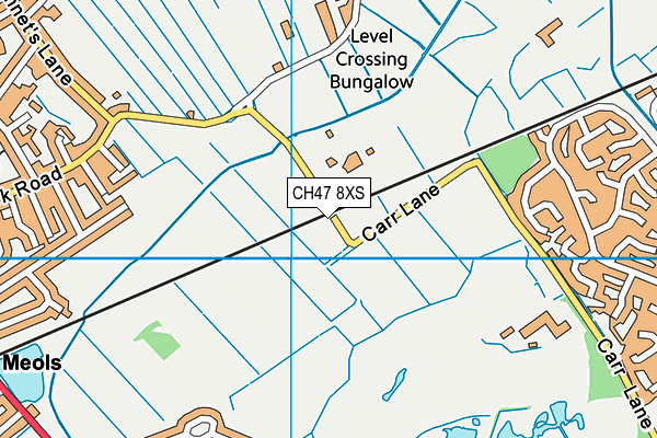 CH47 8XS map - OS VectorMap District (Ordnance Survey)