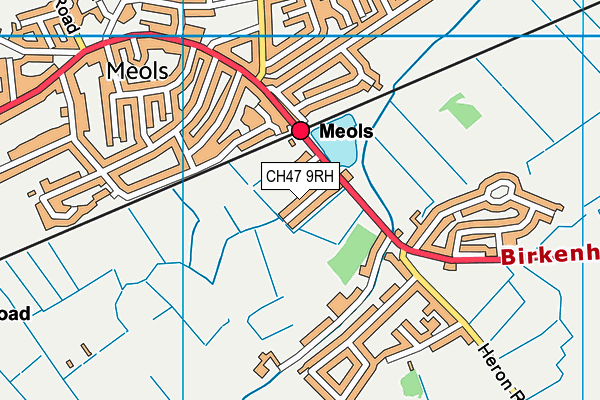 CH47 9RH map - OS VectorMap District (Ordnance Survey)