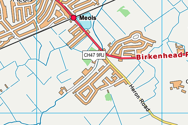 CH47 9RJ map - OS VectorMap District (Ordnance Survey)