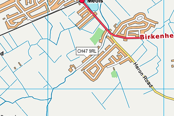 CH47 9RL map - OS VectorMap District (Ordnance Survey)