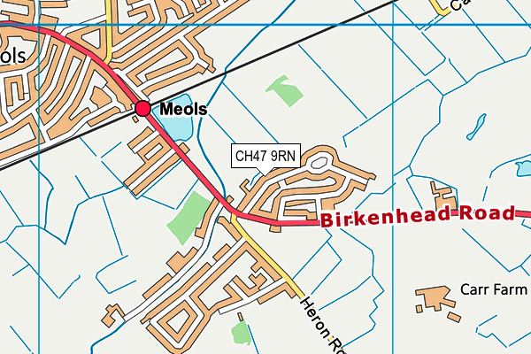 CH47 9RN map - OS VectorMap District (Ordnance Survey)