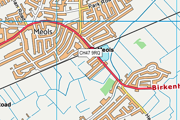 CH47 9RQ map - OS VectorMap District (Ordnance Survey)