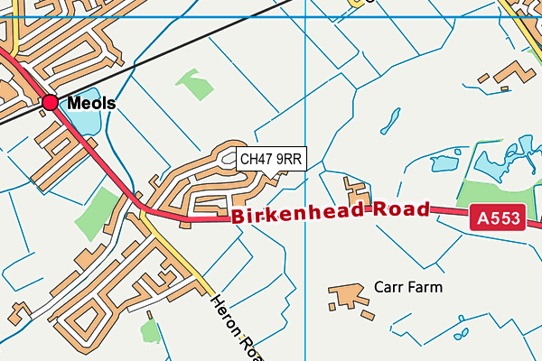 CH47 9RR map - OS VectorMap District (Ordnance Survey)