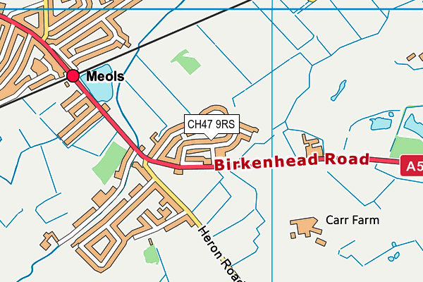 CH47 9RS map - OS VectorMap District (Ordnance Survey)