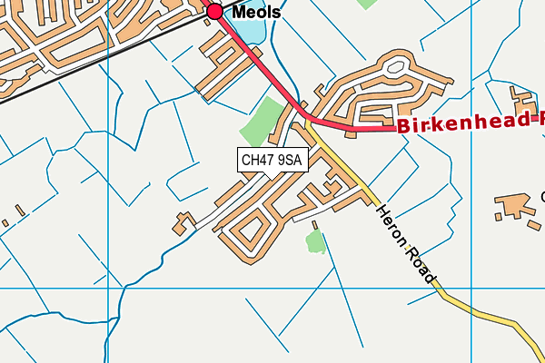 CH47 9SA map - OS VectorMap District (Ordnance Survey)