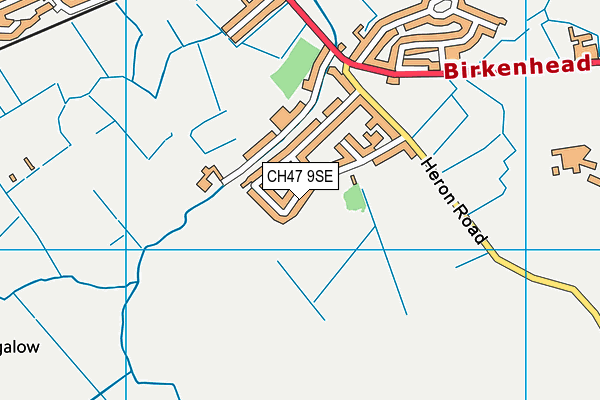 CH47 9SE map - OS VectorMap District (Ordnance Survey)