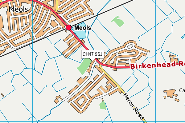 CH47 9SJ map - OS VectorMap District (Ordnance Survey)