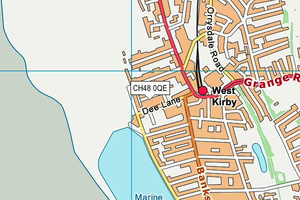 CH48 0QE map - OS VectorMap District (Ordnance Survey)